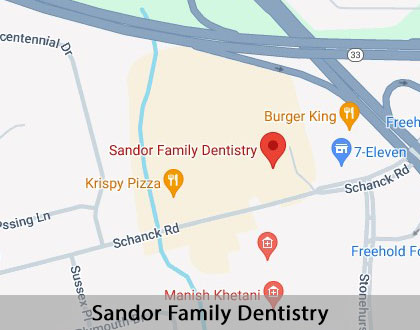 Map image for Dental Practice in Freehold, NJ